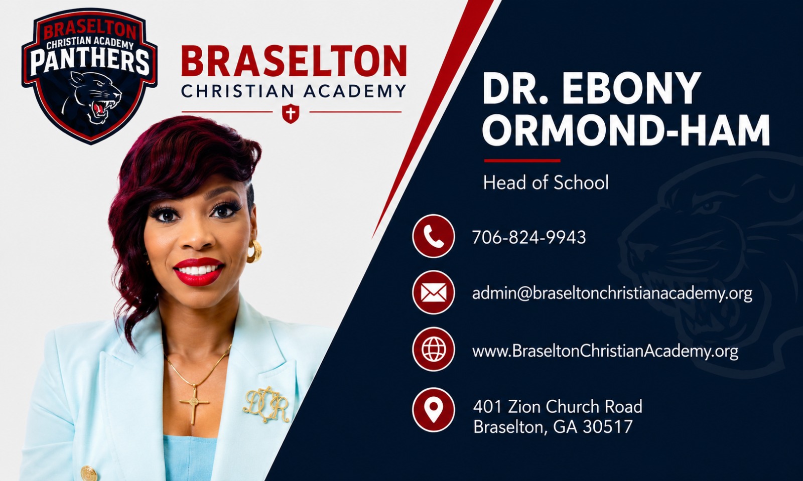 Dr. Ebony Ormond-Ham — Head of School, Braselton Christian Academy