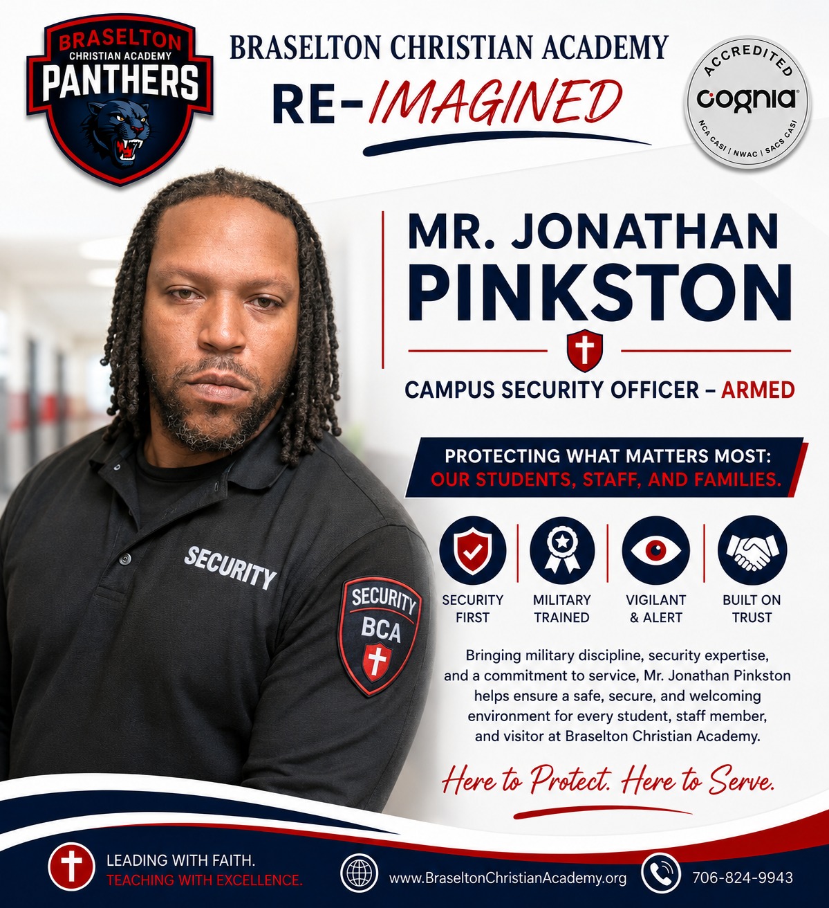 Jonathan Pinkston — Campus Security Officer, Braselton Christian Academy